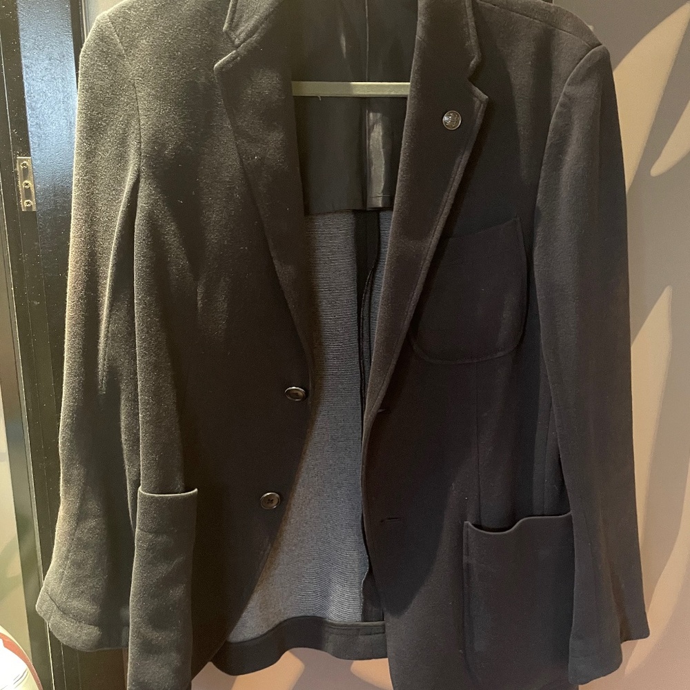 Uniqlo Navy Jersey Sport Jacket
